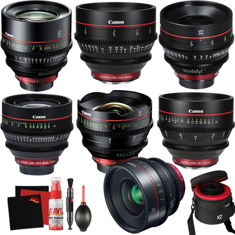 Canon Cinema Lens Combo Pack - Professional Filmmaker Bundle (International Model)