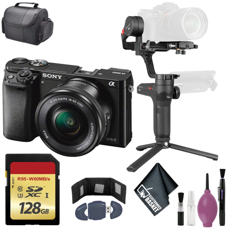 Zhiyun-Tech WEEBILL LAB Handheld Stabilizer - SONY ILCE-A6000 W/ 16-50mm BLACK - 128GB Case