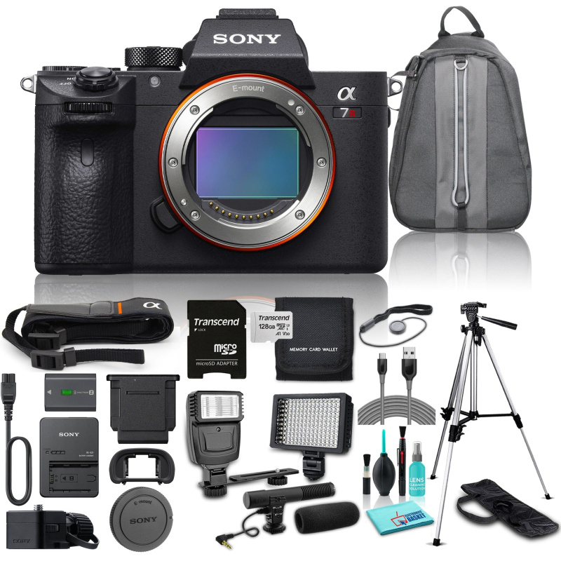 Sony 42MP Full Frame Alpha a7R III Mirrorless Digital Camera (Body Only) Bundle w/ 11 Piece Accessories (International Model)