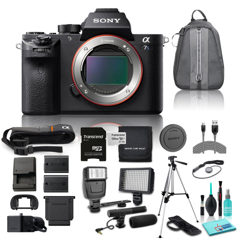 Sony 12.2MP Full Frame Alpha a7S II Mirrorless Digital Camera (Body Only) Bundle w/ 11 Piece Accessories (International Model)