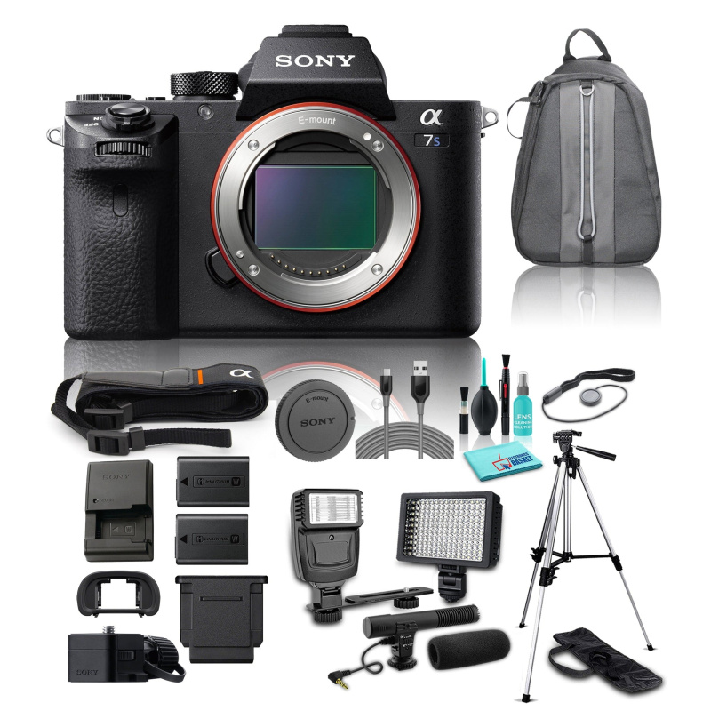 Sony Alpha a7S II Mirrorless Digital 4K UHD Camera (No Lens) Bundle  - Includes 8 Compatible Accessories (International Model)