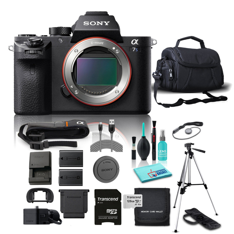 Sony Alpha a7S II Mirrorless Digital Camera, 12.2MP Full-Frame Exmor CMOS Sensor, Internal UHD 4k30 Recording Bundle - Body Only (International Model)