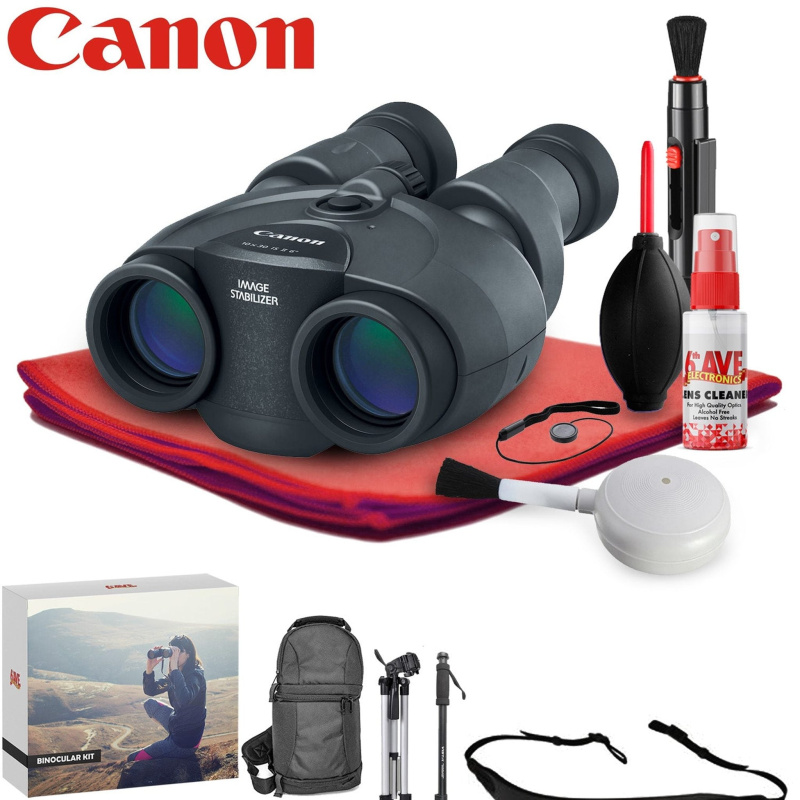 Canon 10x30 IS II Image Stabilized Binocular  - Exclusive Outdoors Binoculars Kit (International Model)