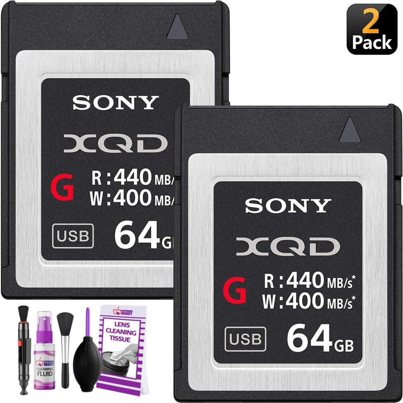 Sony Professional XQD G Series 64GB Memory Card (QDG64E/J) (2-Pack)