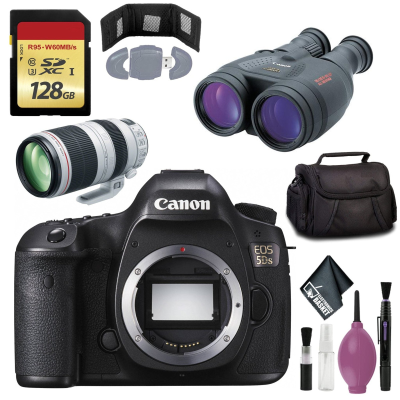 Canon 18x50 IS Image Stabilized Binocular - Canon?¨EOS 5DS DSLR Camera - EF 100-400MM F/4.5-5.6L IS II USM LENS (International Model)