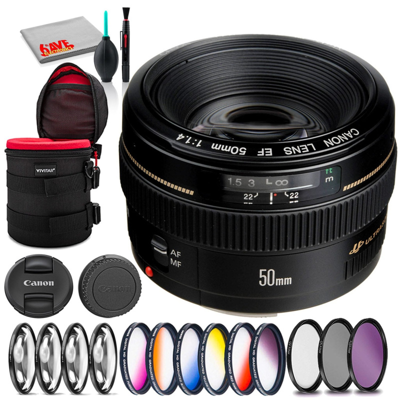 Canon EF 50mm f/1.4 USM Lens (2515A003) (International Model)