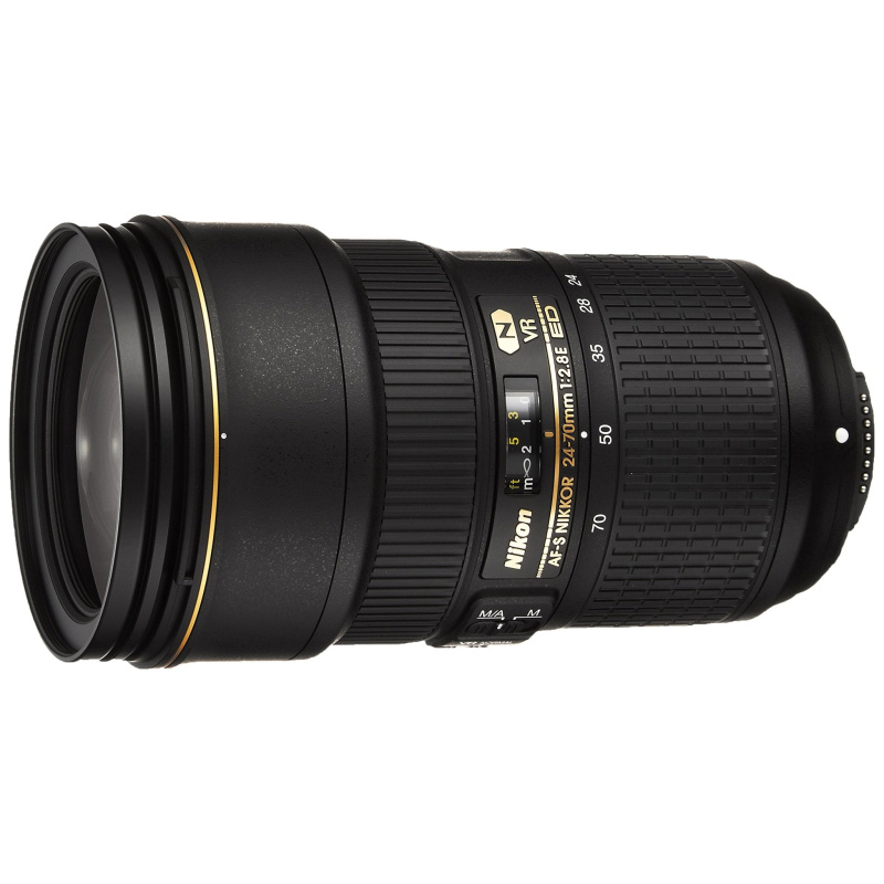 Nikon AF-S FX NIKKOR 24-70mm f/2.8E ED Vibration Reduction Zoom Lens with Auto Focus for Nikon DSLR Cameras-International Model