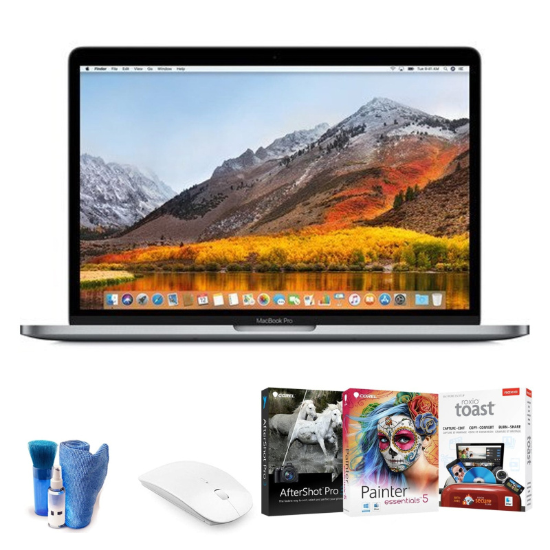 Apple 13.4" MacBook Gray- Kit withs Mouse (Spanish Keyboard) +  Type C USB Hub
