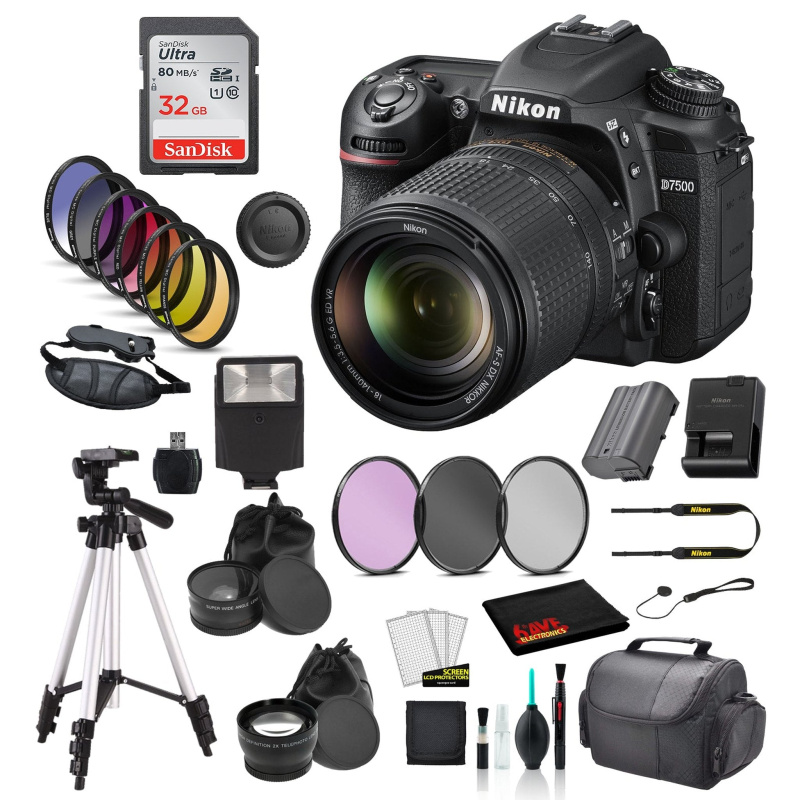 Nikon D7500 DSLR Camera with 18-140mm Lens Starter Bundle 01