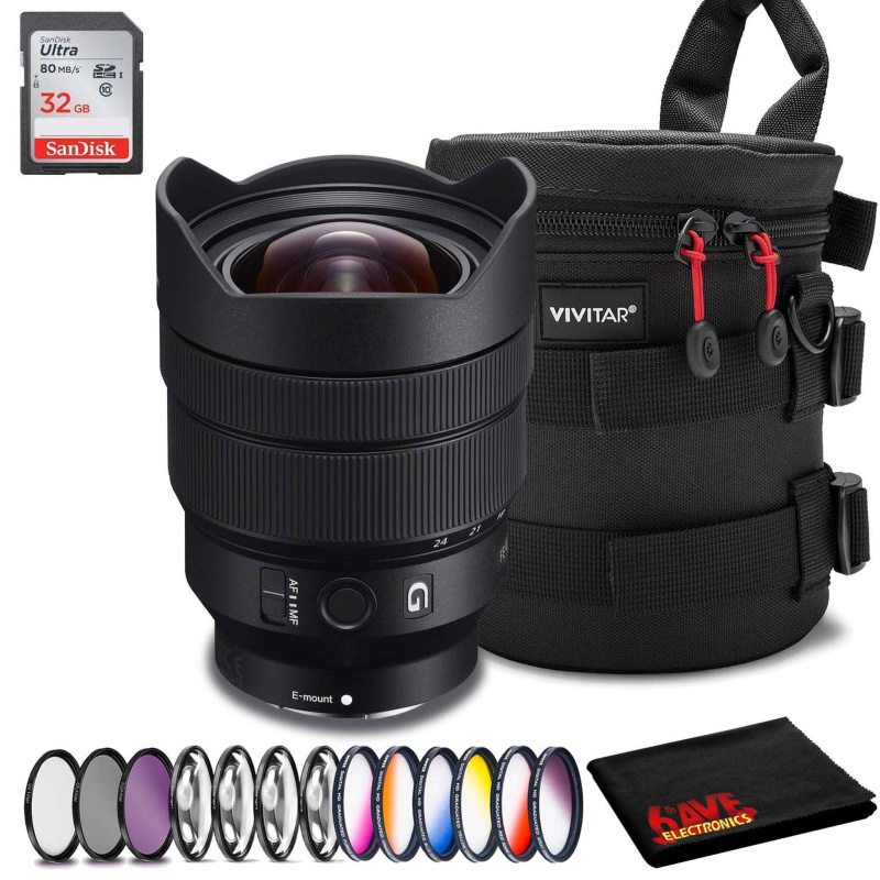 Sony FE 12-24mm f/4 G Lens (Intl Model) Accessory Kit