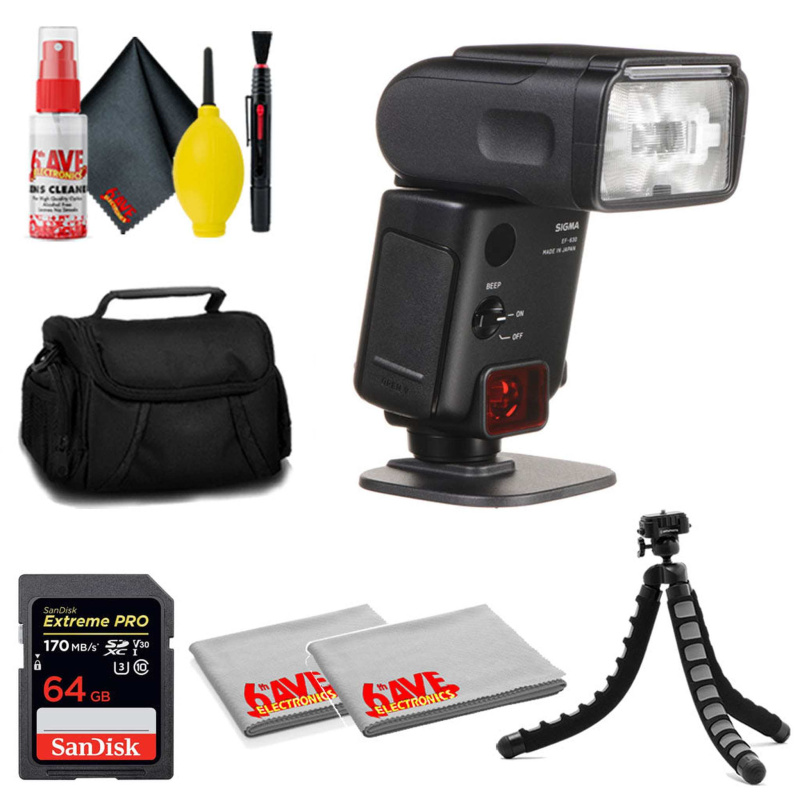 Sigma EF-630 Electronic Flash for Canon Cameras + 64GB Card+ MORE (International Model)