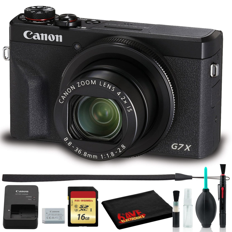 Canon PowerShot G7 X Mark III Digital Camera (Black) (Intl Model) Basic Bundle (International Model)