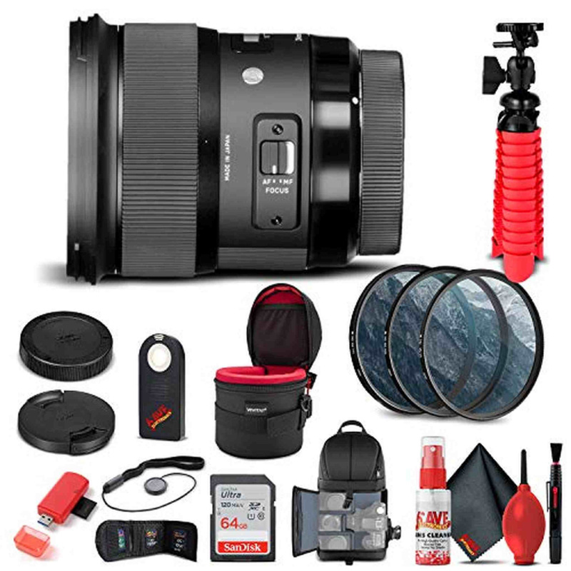 Sigma 24mm f/1.4 DG HSM Art Lens for Nikon F (401-306) Bundle