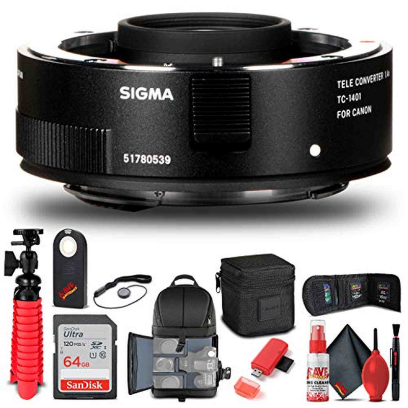 Sigma TC-1401 1.4x Teleconverter for Canon EF (879101) Bundle (International Model)