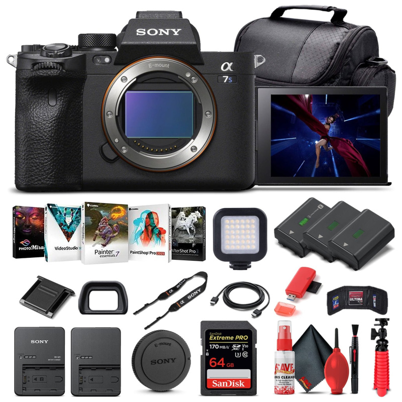 Sony Alpha a7S III Mirrorless Camera Body Only ILCE7SM3/B - Advanced Bundle