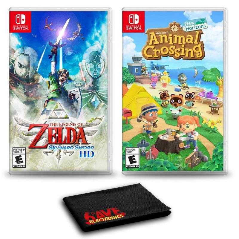 The Legend of Zelda: Skyward Sword HD and Animal Crossing: New Horizons - Two Game Bundle For Nintendo Switch