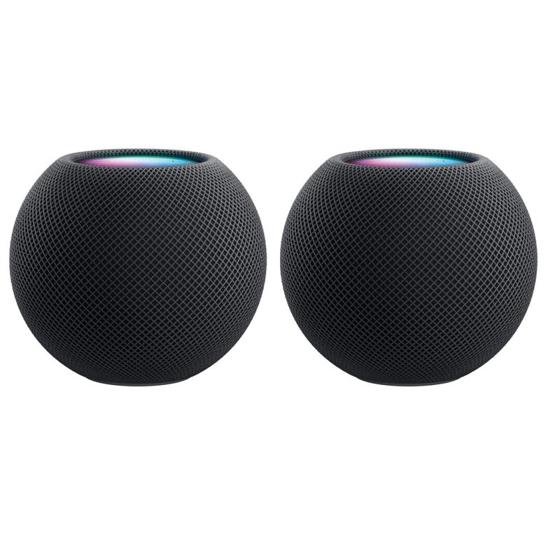 Apple HomePod mini (Space Gray) MY5G2LL/A (2 Pack Bundle)