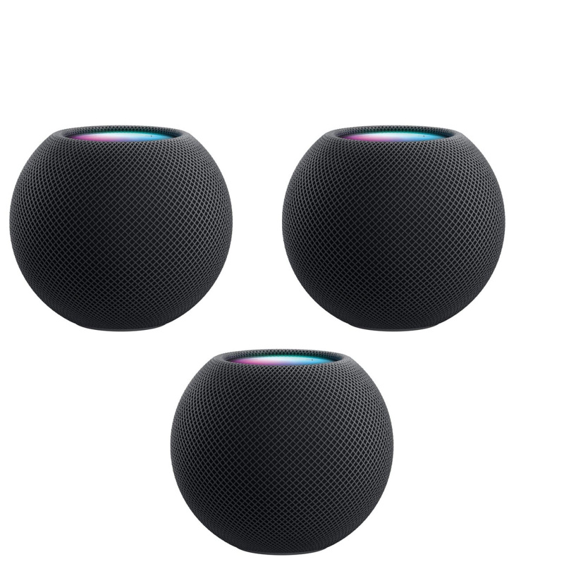 Apple HomePod mini (Space Gray) MY5G2LL/A (3 Pack Bundle)