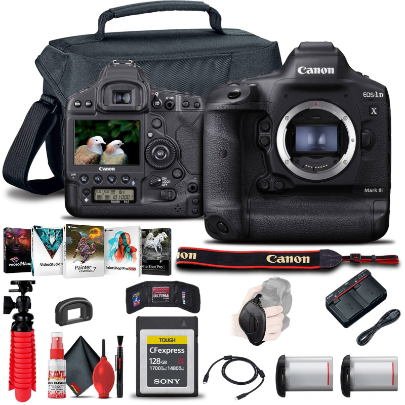 Canon EOS-1D X Mark III DSLR Camera (Body Only) (3829C002) Basic Bundle (International Model)