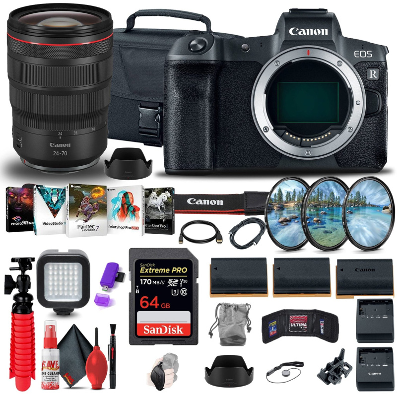 Canon EOS R Mirrorless Camera (3075C002) + Canon RF 24-70mm + More (International Model)