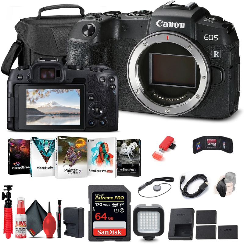 Canon EOS RP Mirrorless Digital Camera (Body Only) (3380C002) + 64GB Memory Card Pro Bundle (International Model)