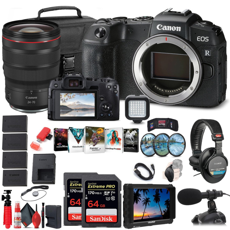 Canon EOS RP Mirrorless Digital Camera (3380C002) + Canon RF 24-70mm Advanced Bundle (International Model)