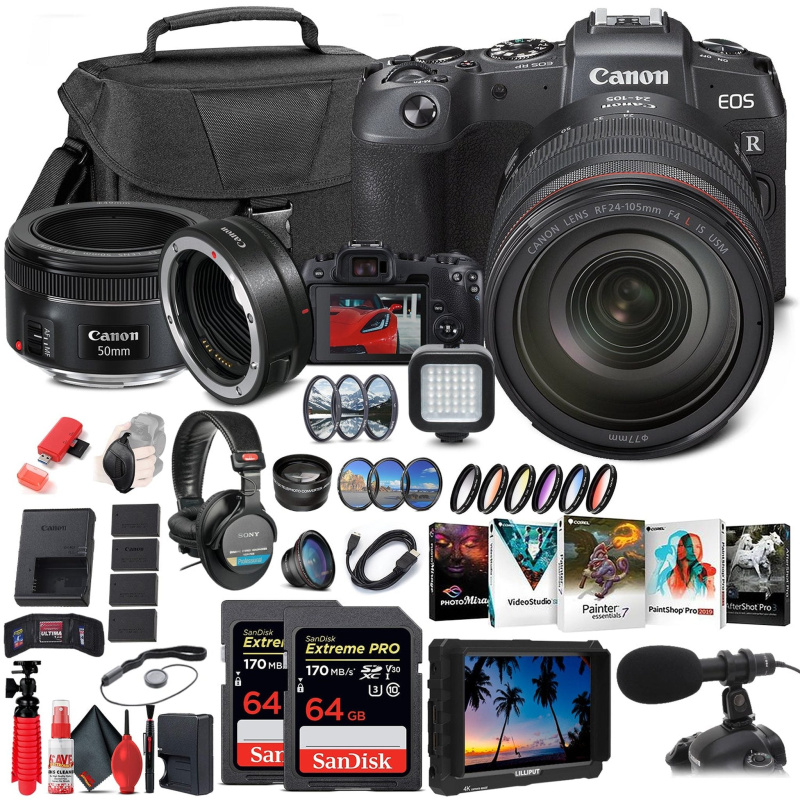 Canon EOS RP Mirrorless Digital Camera with 24-105mm Lens (3380C012) Ultimate Bundle (International Model)