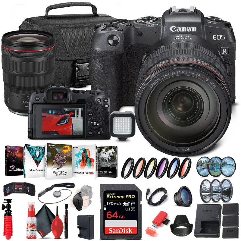 Canon EOS RP Mirrorless Digital Camera with 24-105mm Lens (3380C012) + Canon RF (International Model)