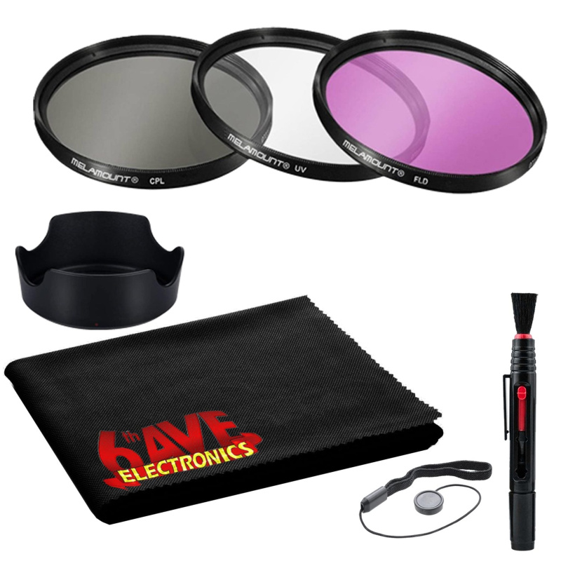 62MM Lens Filter Accessory Kit Basic Bundle for 62MM Diameter Lenses + More