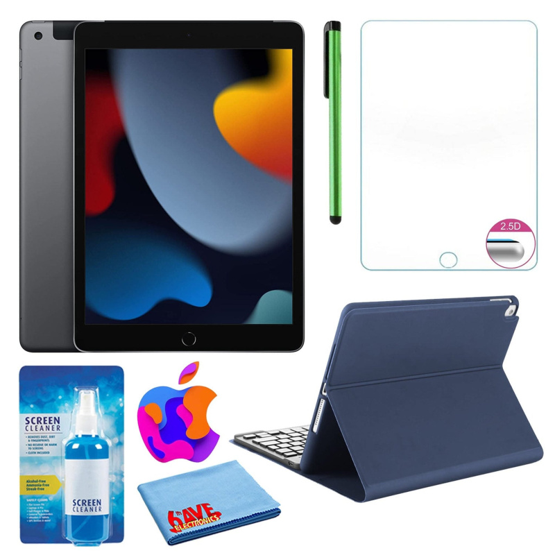 Apple 10.2" iPad (2021, 64GB, Wi-Fi, Space Gray), Blue / 64GB