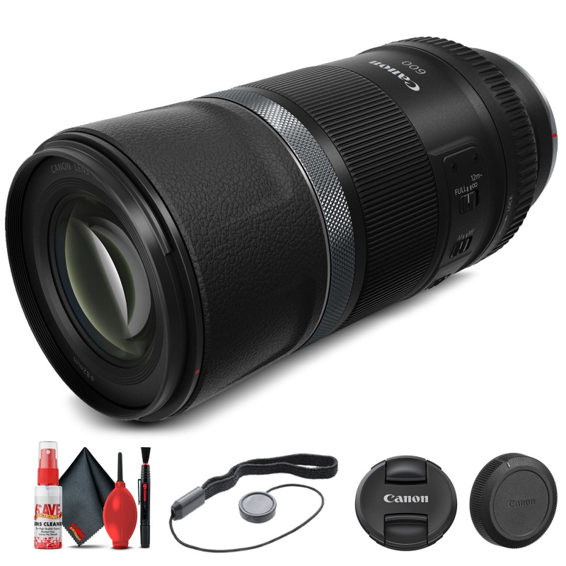 Canon RF 600mm f/11 IS STM Lens (3986C002) + Filter Kit + Cap Keeper Base Bundle (International Model)