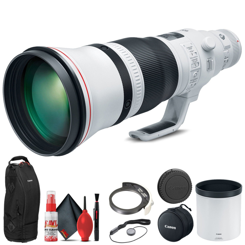 Canon EF 600mm f/4L IS III USM Lens 3329C002 + Cap Keeper + Cleaning Kit Base Bundle (International Model)