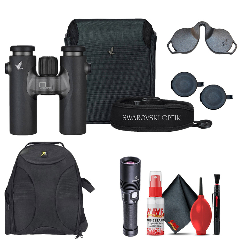 Swarovski 8x30 CL Companion Binocular (Anthracite, Wild Nature Accessory Kit)