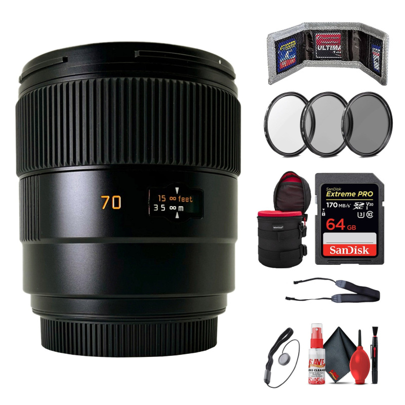 Leica SUMMARIT-S 70mm F/2.5 ASPH. Lens + 6Ave Accessory Kit