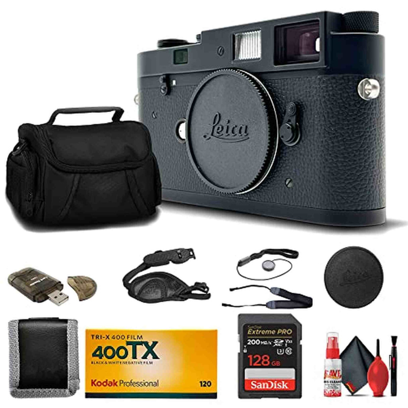 Leica 10370 LeicaM-A Typ 127 Rangefinder Camera (Black) + 6Ave Accessory Kit