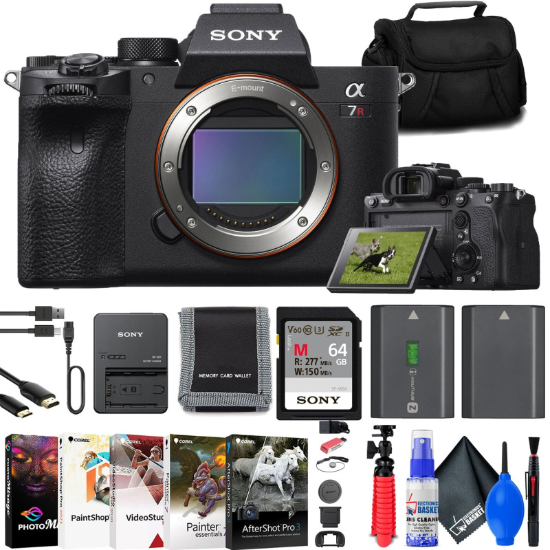Sony a7R IVA Mirrorless Camera + 64GB Card + Bag + NP-FZ100 Battery + More