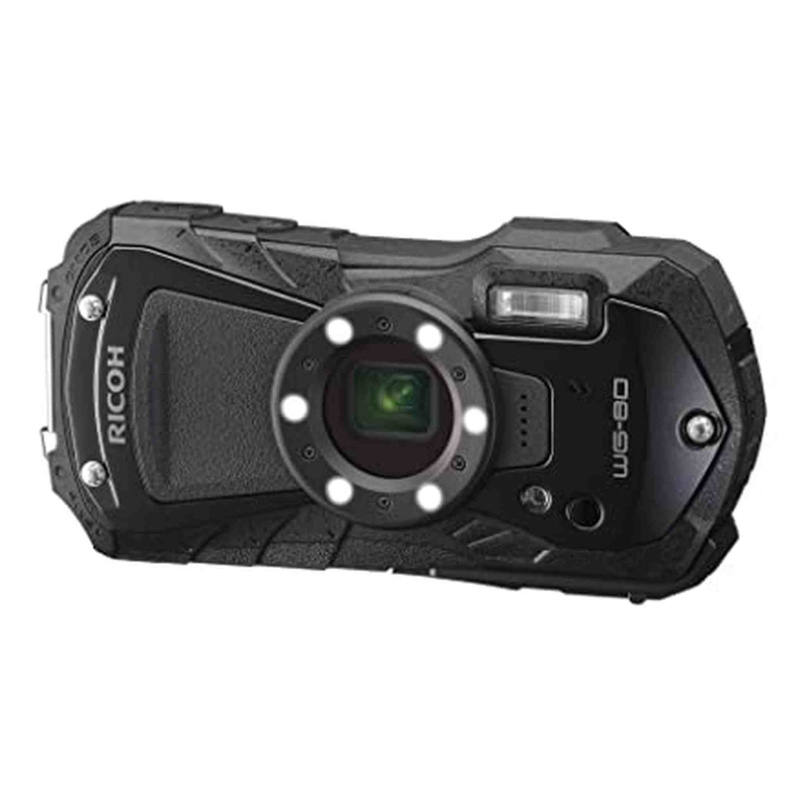 Ricoh WG-80 Black Waterproof Digital Camera Shockproof Freezeproof Crushproof 03123
