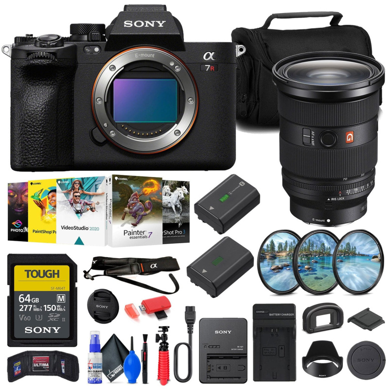 Sony a7R V Mirrorless Camera + Sony FE 24-70mm Lens   + 64GB Card + Filter Kit + More
