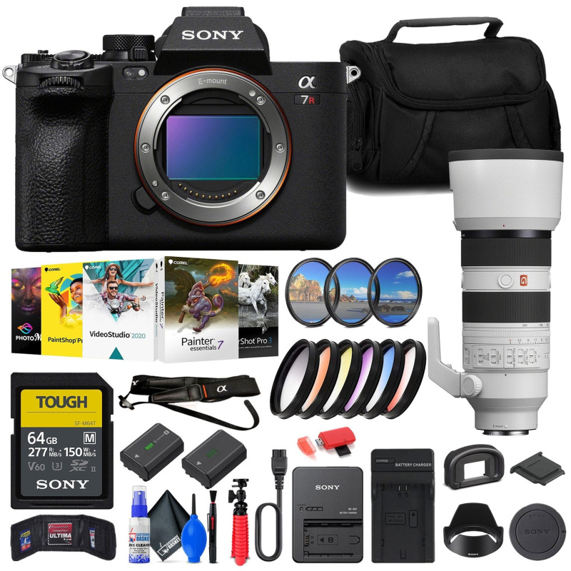 Sony a7R V Mirrorless Camera + Sony FE 70-200mm Lens   + 64GB Card + Filter Kit + More