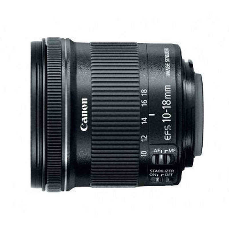 Canon EF-S 10-18mm f/4.5-5.6 IS STM Lens (International Model)