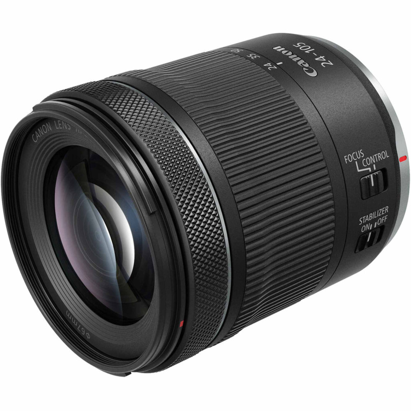 Canon RF 24-105mm f/4-7.1 IS STM Lens with 3-Piece Filter Kit & More (4111C002) (International Model)