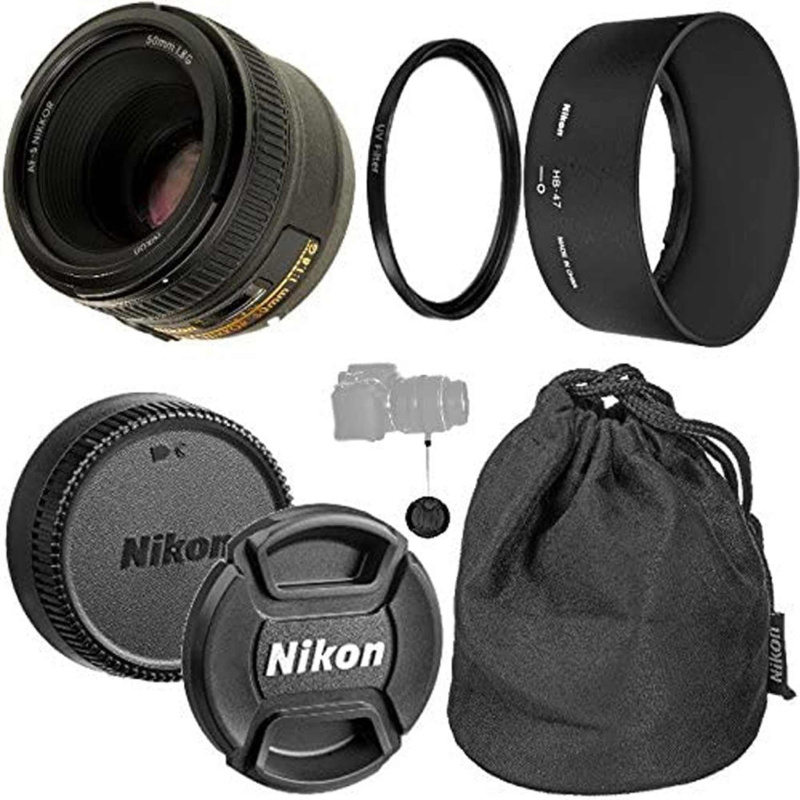 Nikon AF-S NIKKOR 50mm f/1.8G Prime Lens Bundle Kit - (International Version)