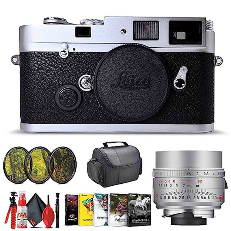 Leica MP 0.72 Rangefinder Camera (Silver) + Leica 35mm f/1.4 Lens + Filter Kit + More