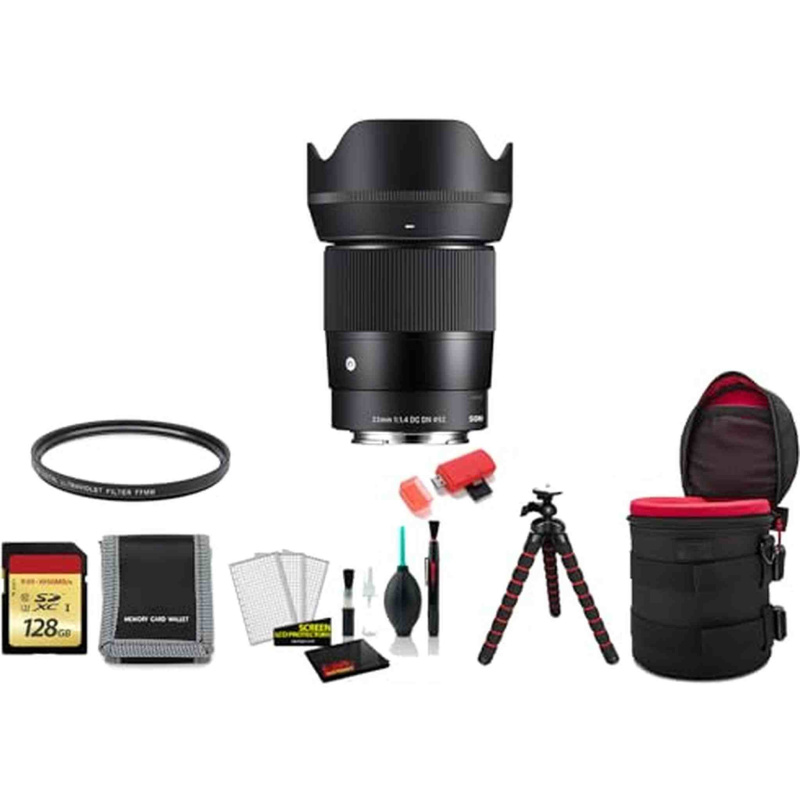 Sigma 23mm f/1.4 DC DN Contemporary Lens (Sony E) with Lens Case