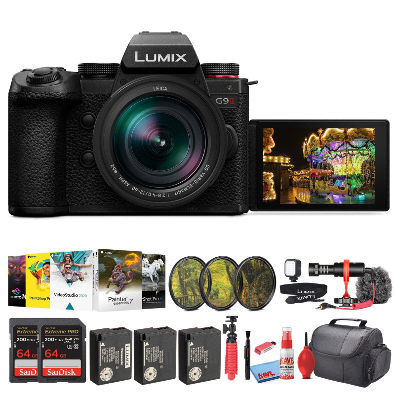 Panasonic Lumix G9 II Micro Four Thirds Mirrorless Camera, 25.2MP with 12-60mm Lens