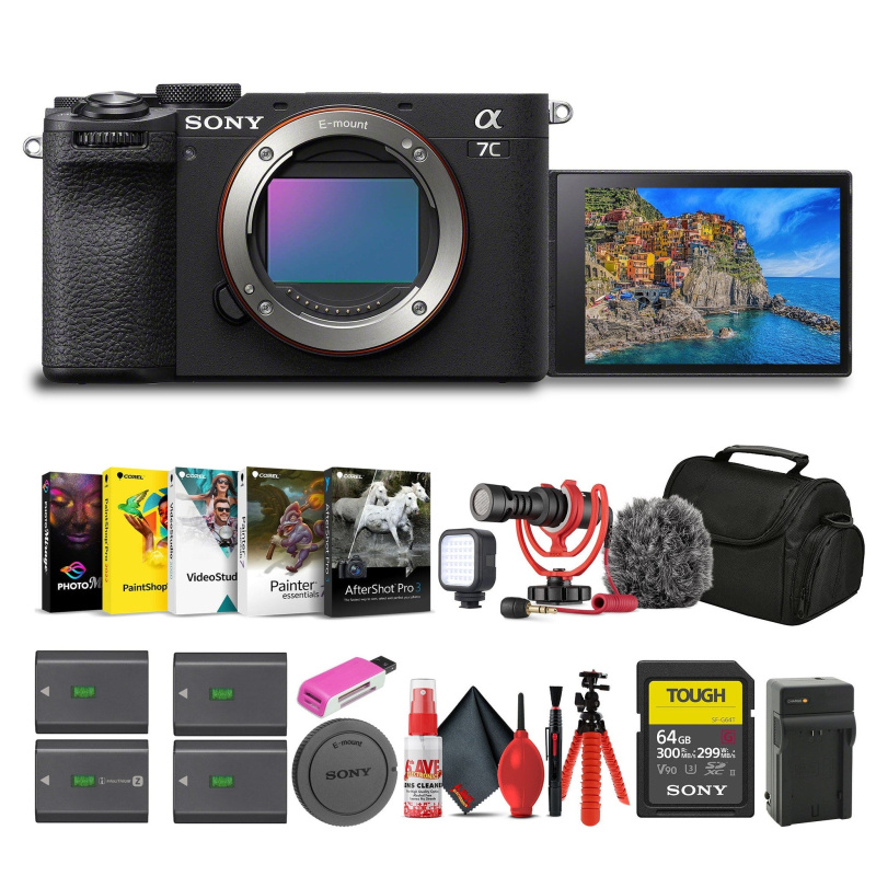 Sony Alpha 7C II Mirrorless Full-Frame Interchangeable Lens Camera (ILCE-7CM2/B)