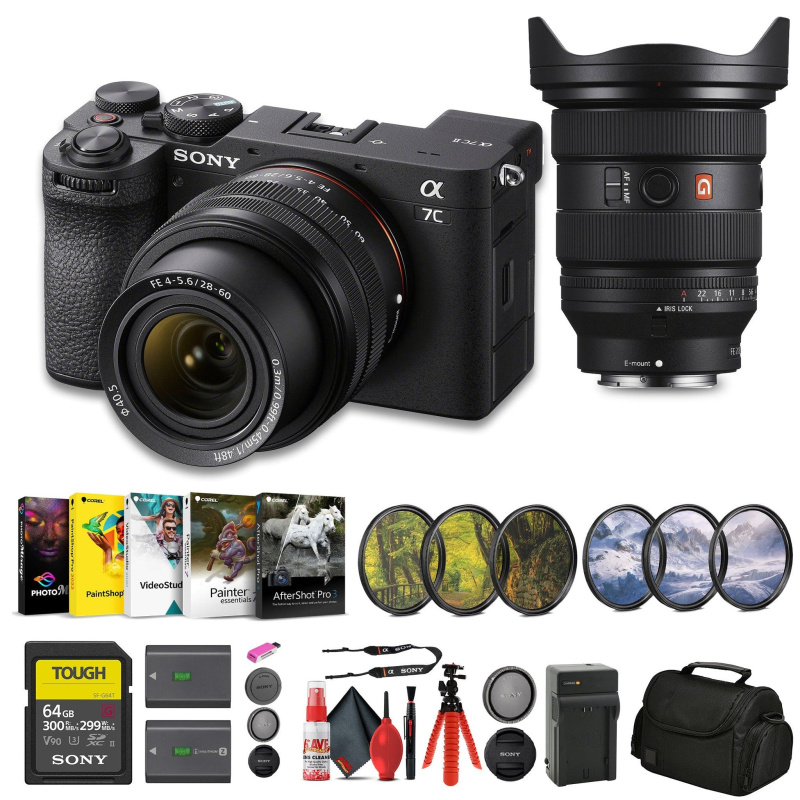 Sony a7C II Mirrorless Camera with 28-60mm Lens (ILCE-7CM2L/B) + Sony FE 16-35mm