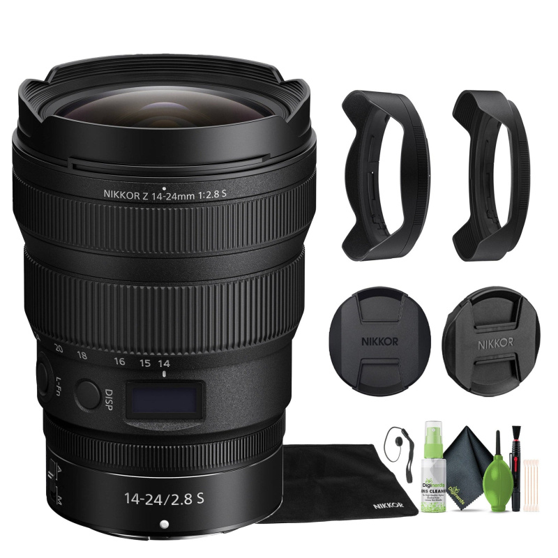 Nikon NIKKOR Z 14-24mm f/2.8 S Zoom Lens for Nikon Z Cameras (20097) + Cap Keeper - Bundle