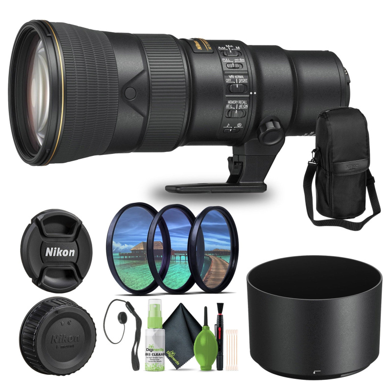 Nikon AF-S NIKKOR 500mm F/5.6E PF ED VR Telephoto  Lens for Nikon DSLR (20082) - Bundle