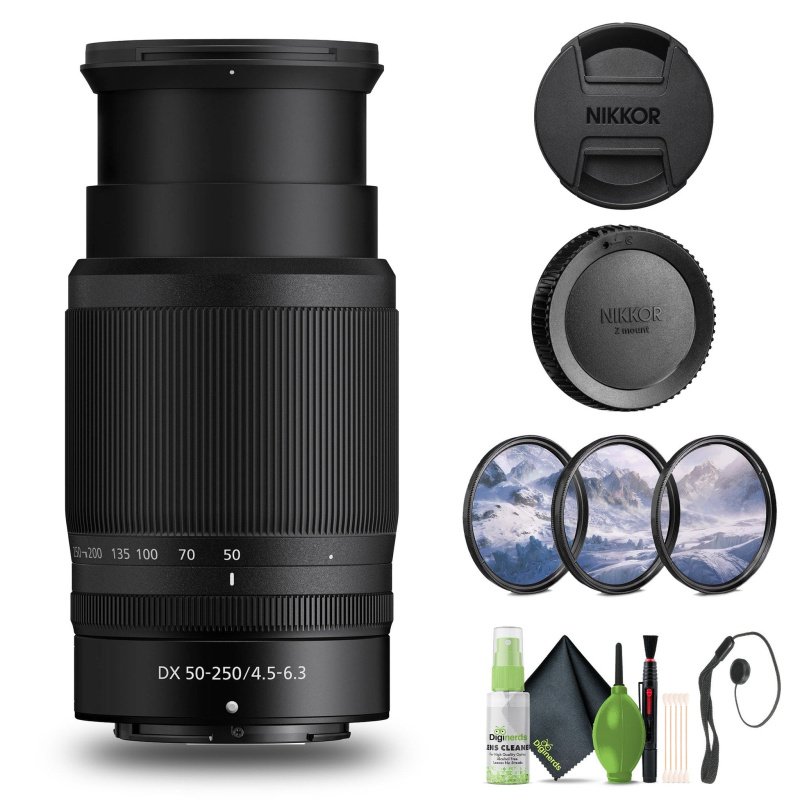 Nikon NIKKOR Z DX 50-250mm f/4.5-6.3 VR Telephoto Zoom Lens for Nikon Z Series - Bundle